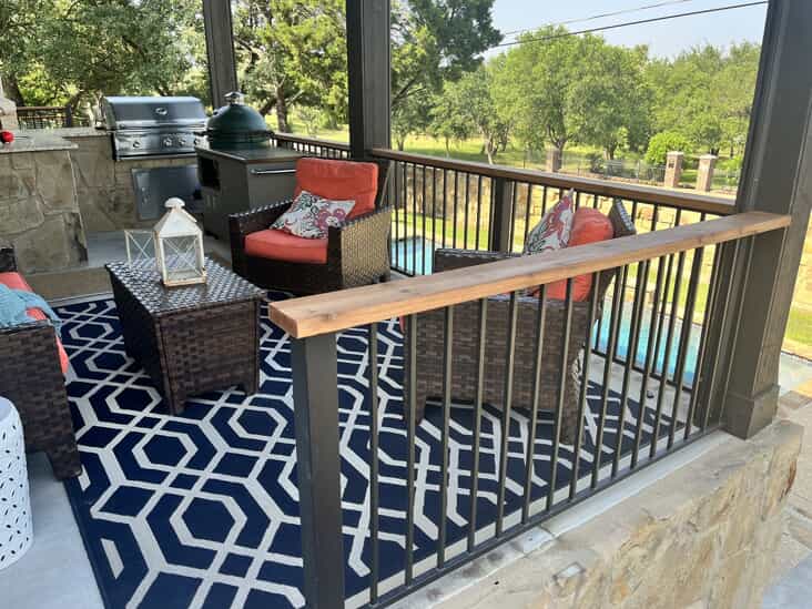 furnished patio