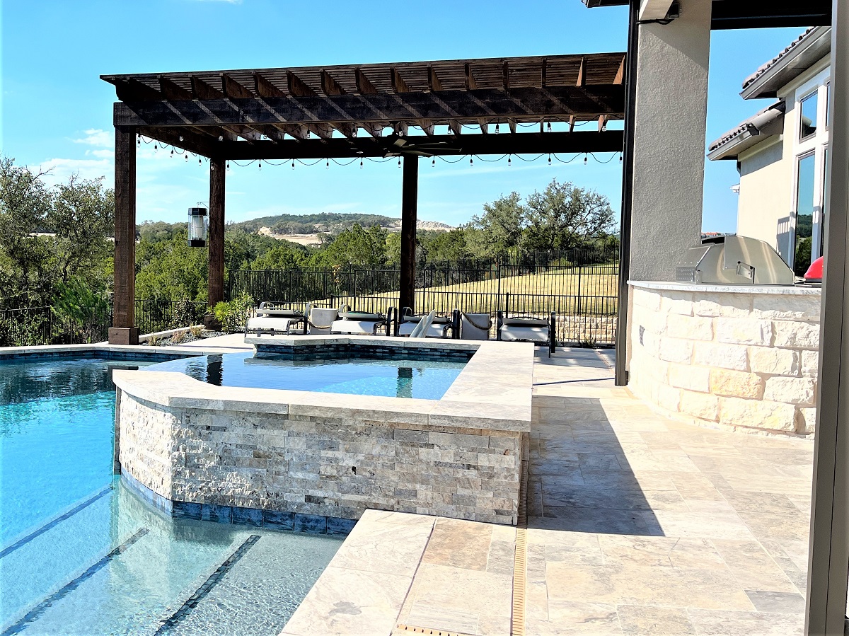leander tx custom poolside shad structures