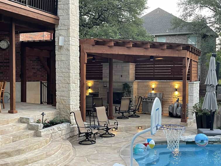 poolside outdoor living