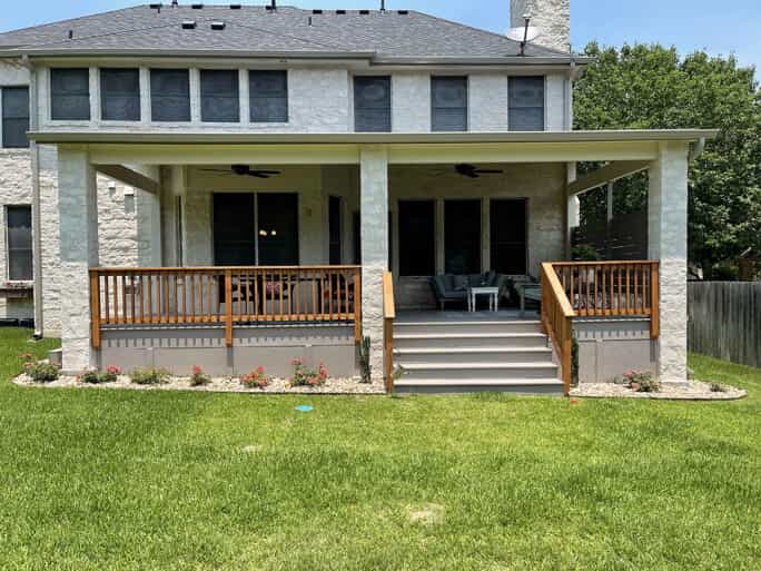 round rock covered porch
