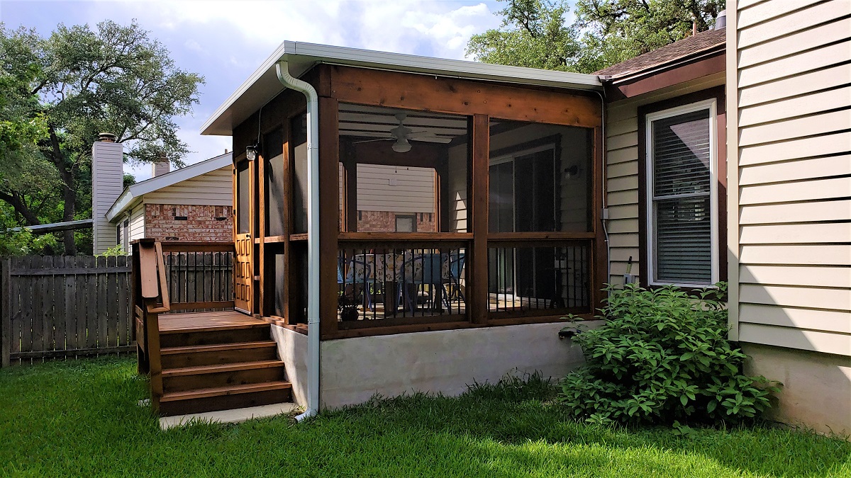 screened porch in Austin, TX