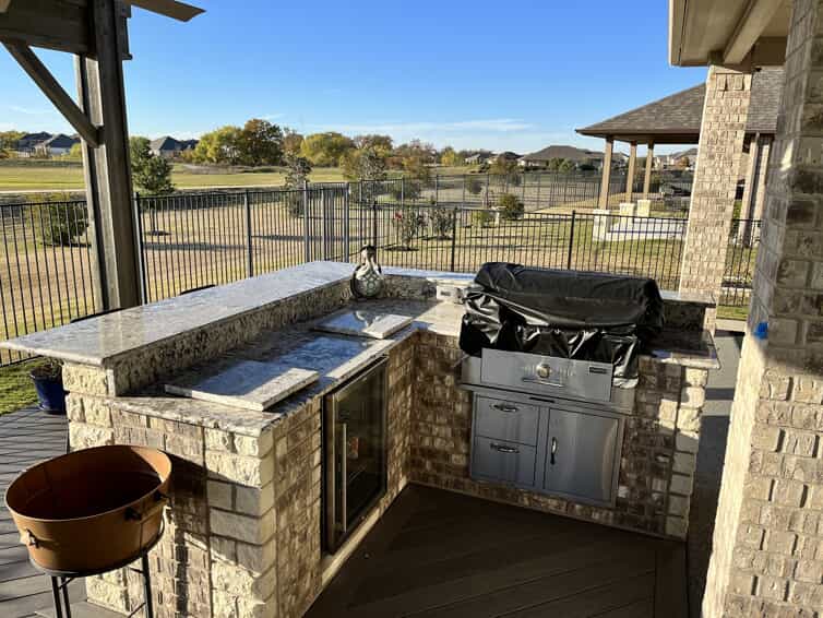 outdoor kitchen addition archdeck
