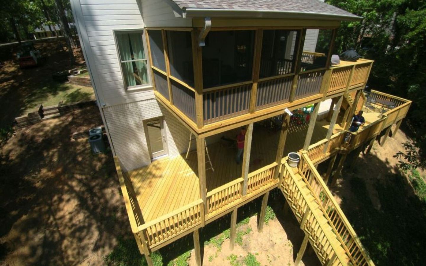 hillside porch extensions
