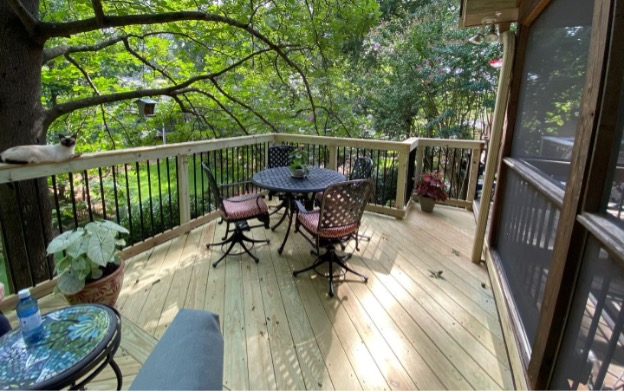 pressure treated wooden deck builders