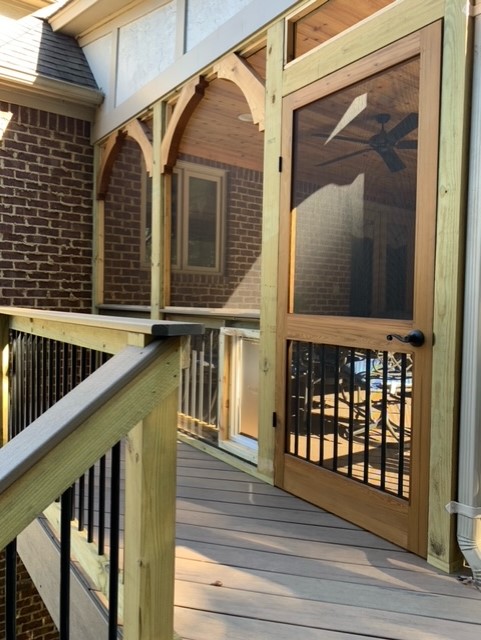 Cedar Porch and Screened Porch