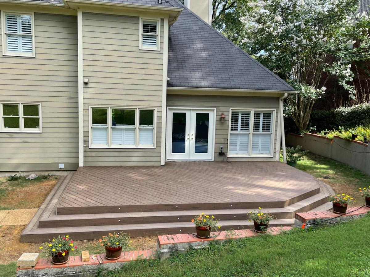 hoover low to grade low maintenance deck builders