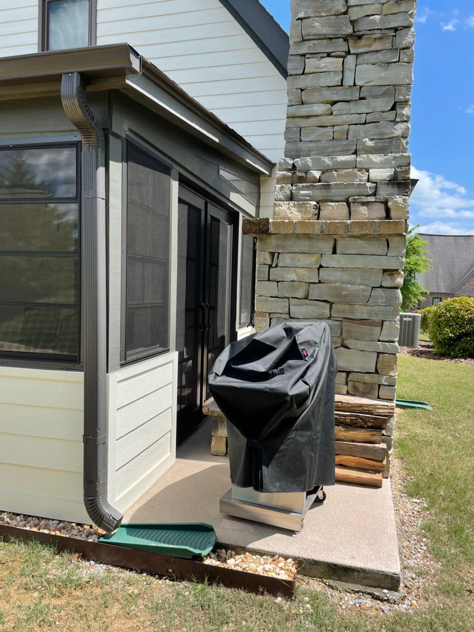 Side View of How EZE Breeze Room Corresponds with Fireplace