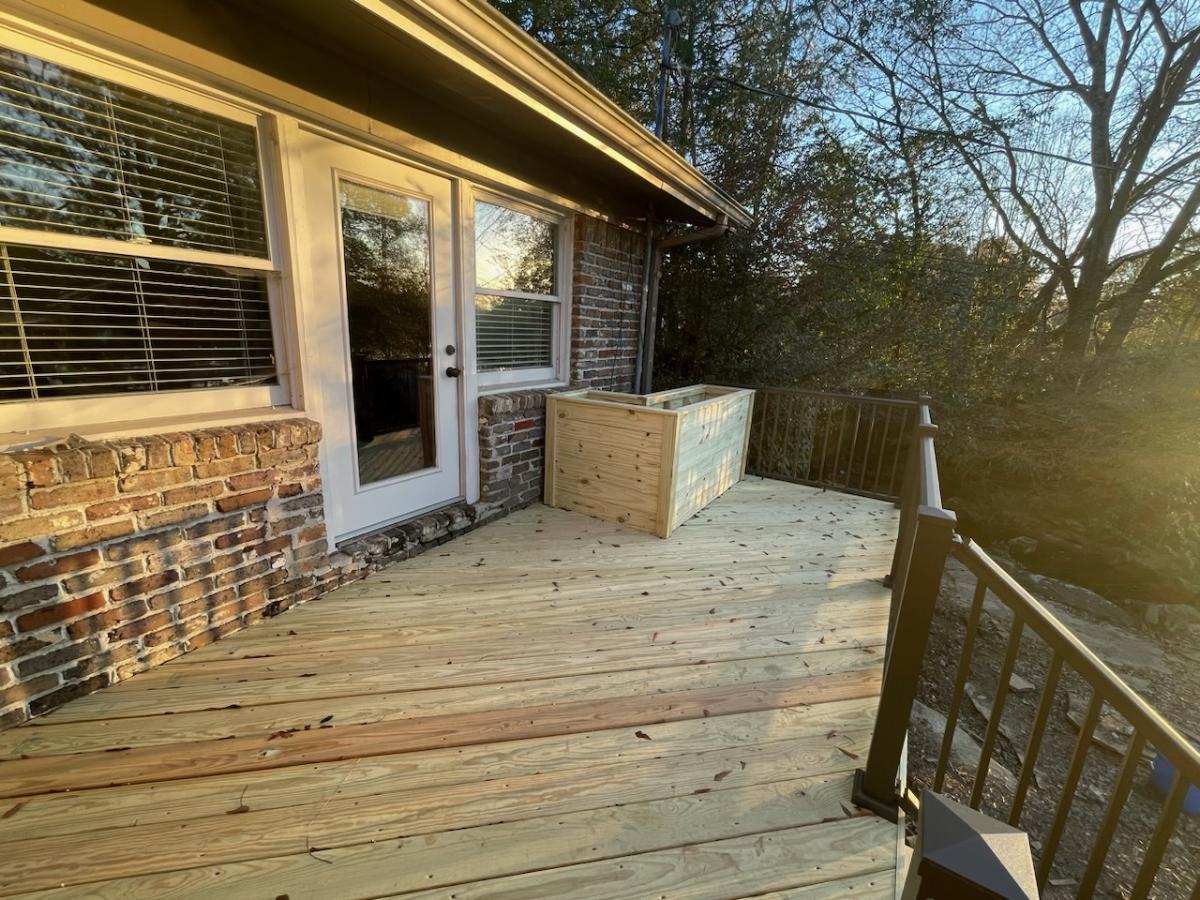 wooden deck