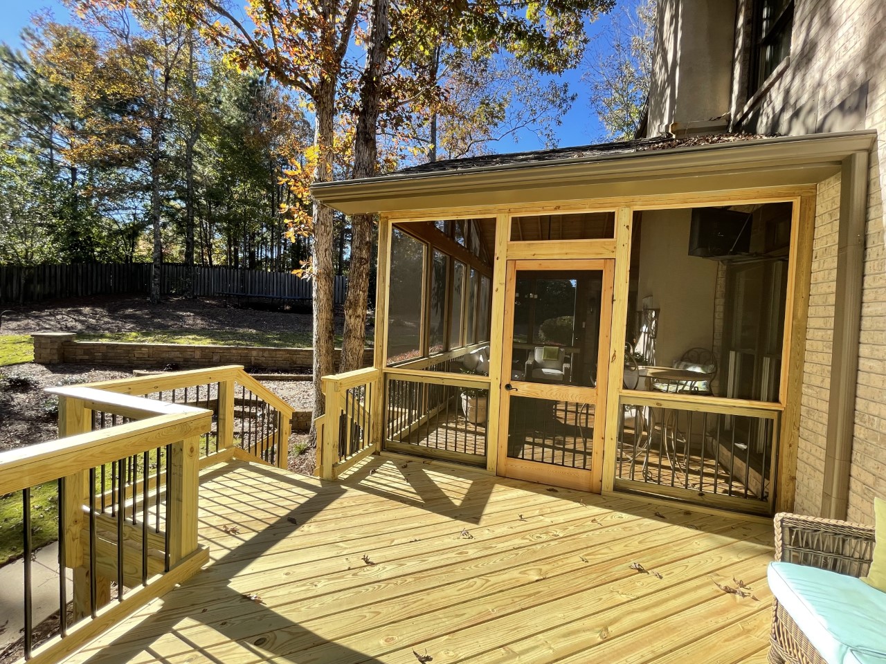 Vestavia Screened Porch & Deck Combination Spaces. 