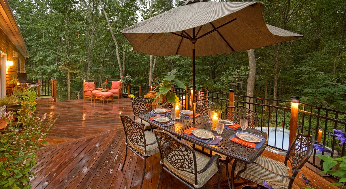 Wooden deck