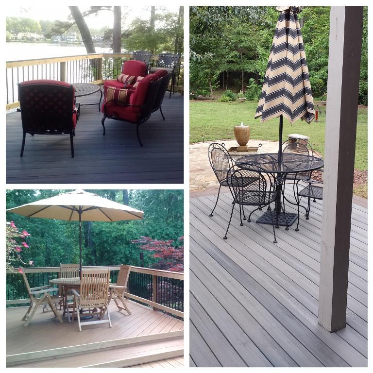 Macon, Timbertech and Fiberon decks