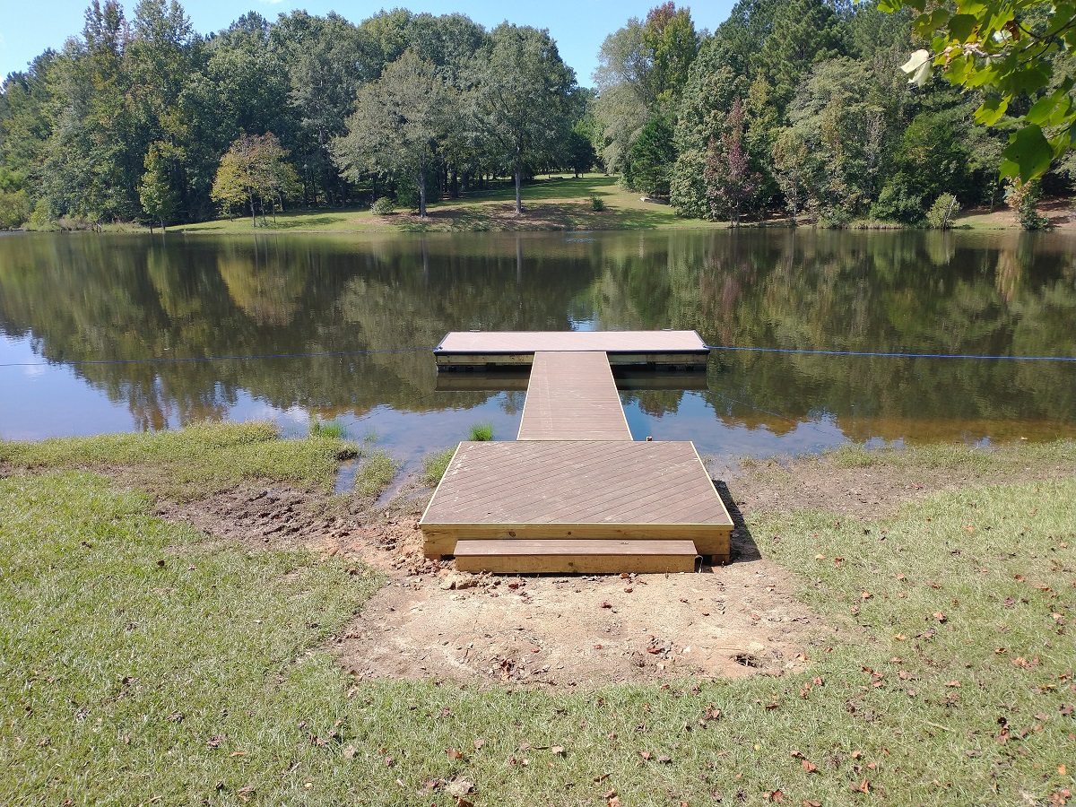 Unique floating dock
