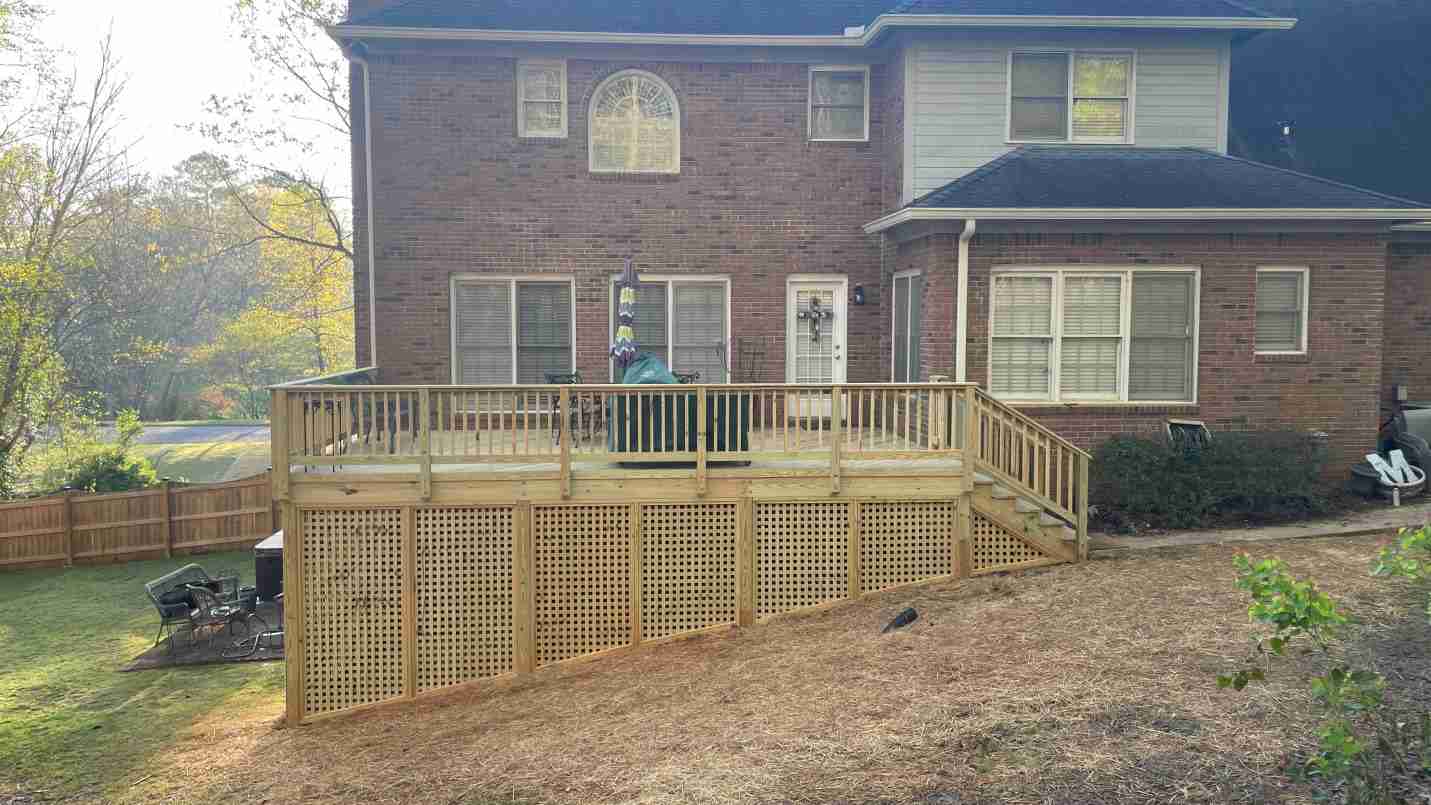 Wooden Deck With Generous Storage Area In Rivoli Downs