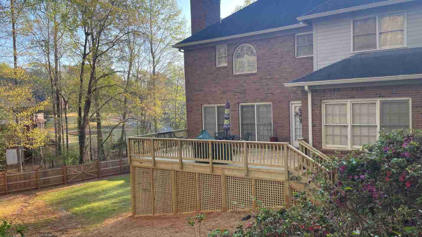Wooden Deck With Generous Storage Area In Rivoli Downs