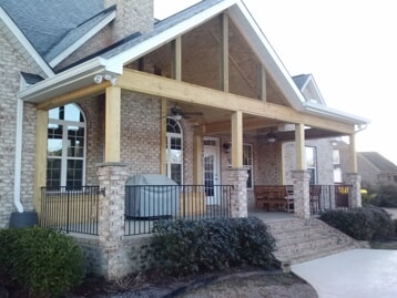 open back porch in Warner Robins