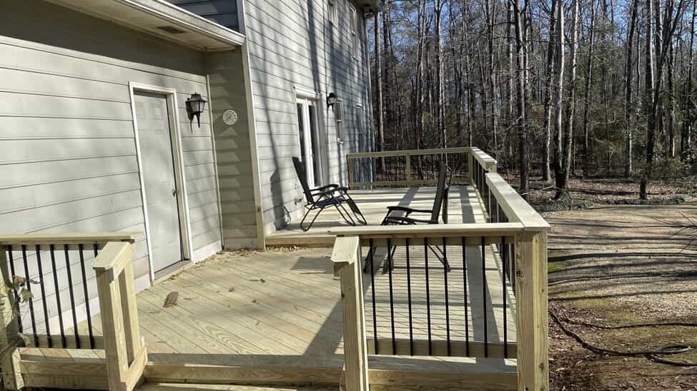 wooden deck