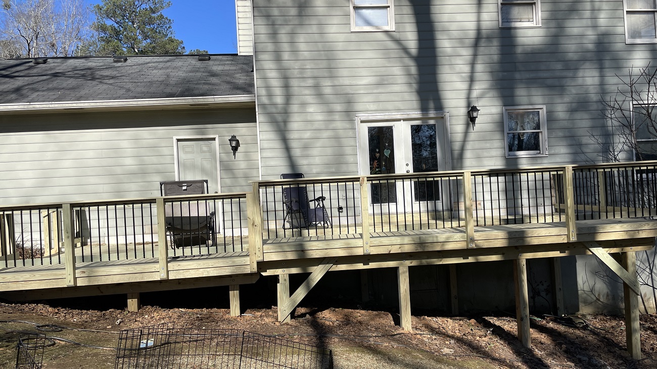 wooden deck