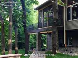 Custom screened porch and deck