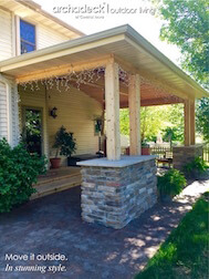 Custom open porch