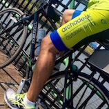 Cyclist wearing Archadeck uniform