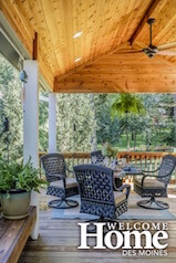 Deck with seating area
