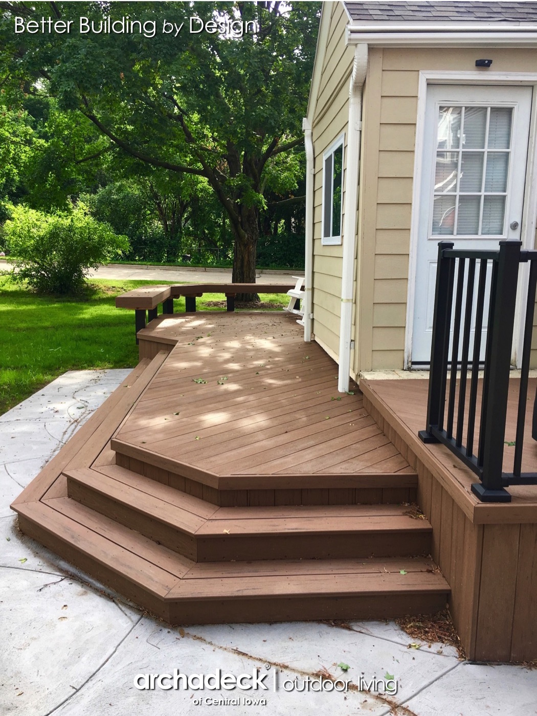 two layer deck designs on Composite Vinyl Decks Photo Gallery