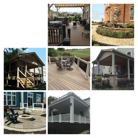 outdoor living spaces collage of different ideas