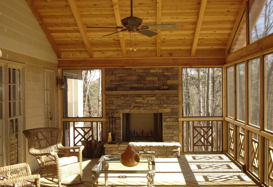 Screened porch