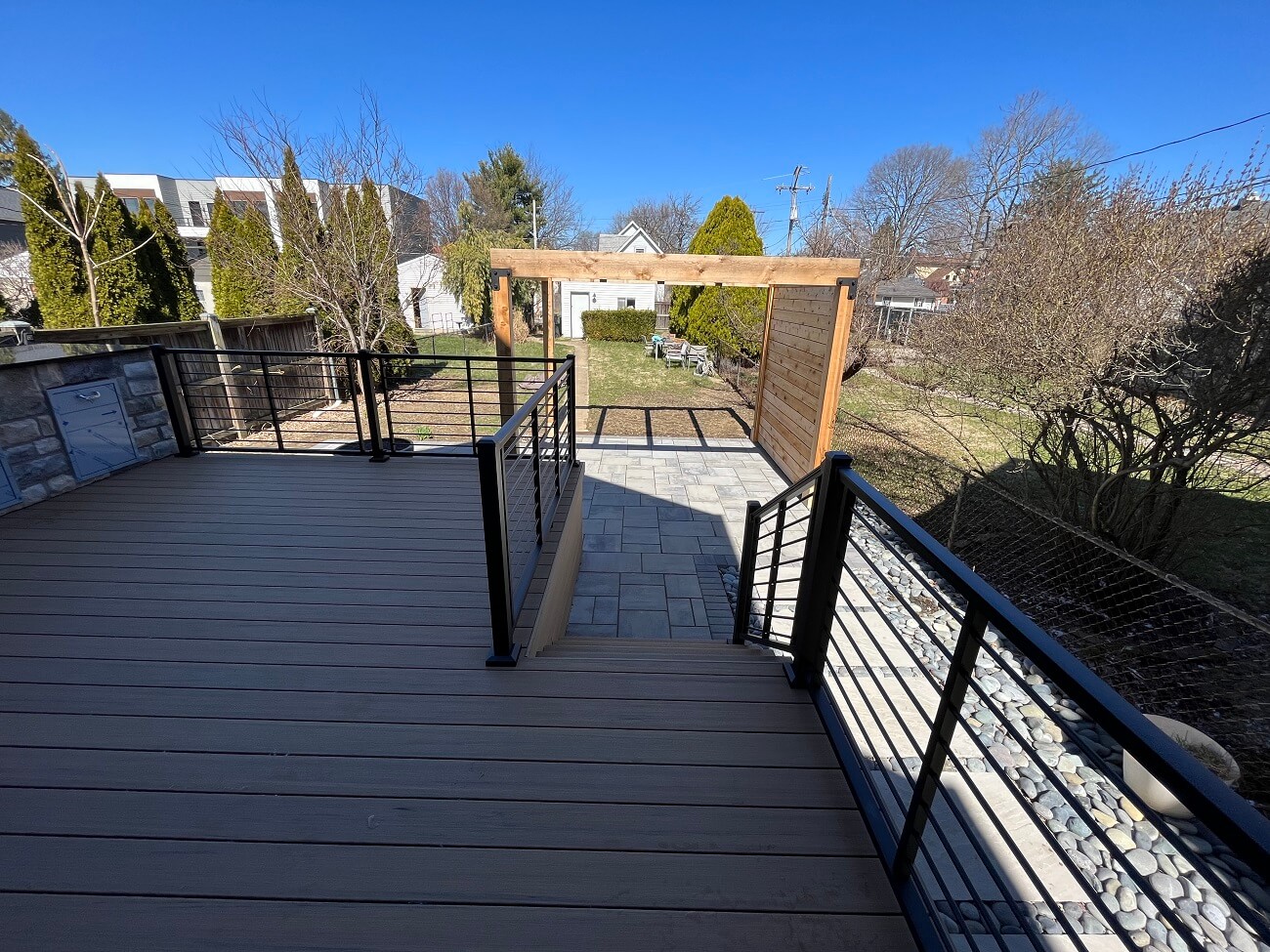 alternate view of timbertech deck in columbus oh