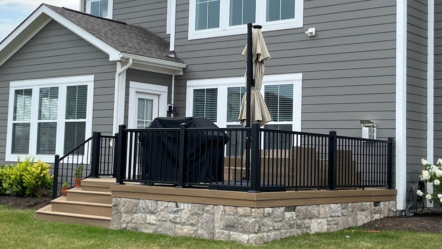 stone skirting for deck