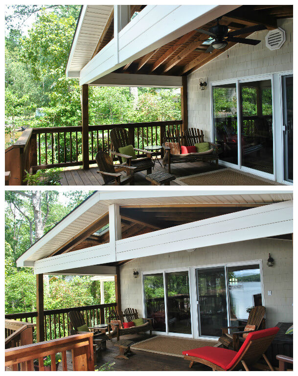 deck and porch combination
