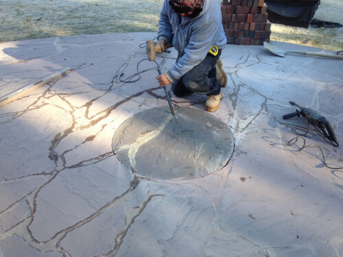 Beginning the process a custom patio in Columbia SC