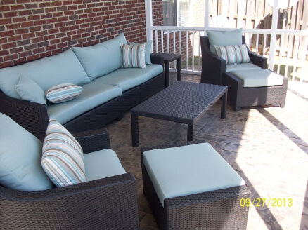 Columbia SC screened porch interior