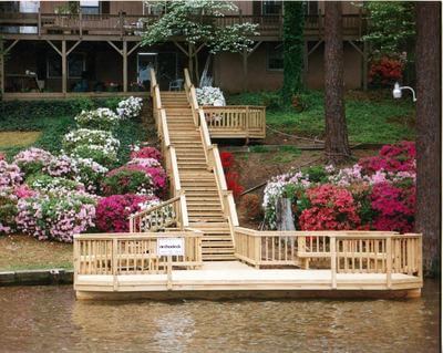 Connecting the deck to the waterside