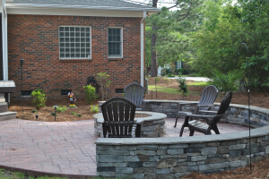 Northeast Columbia retaining wall detail