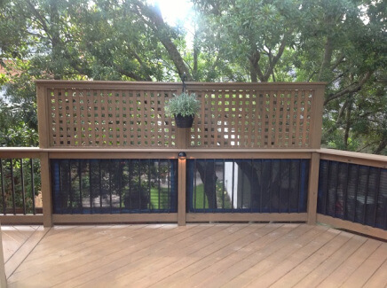 Louver detail on deck in Forest Acres Columbia SC