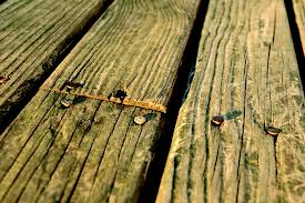 Over time results of unprotected wood