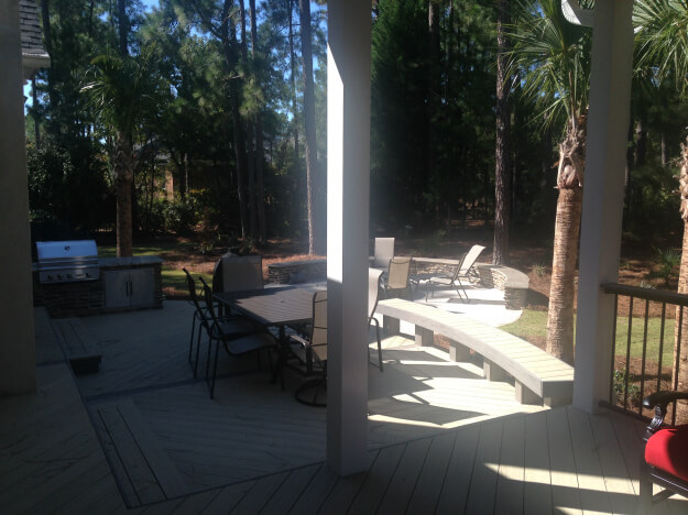 AZEK deck in NE Columbia outdoor combination project