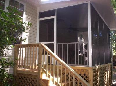 Custom screened porch