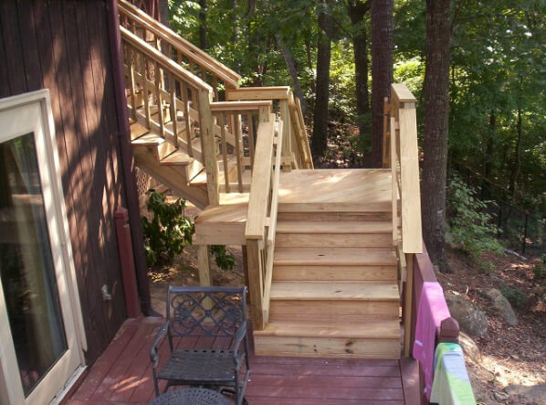 Saluda River deck in Columbia SC 