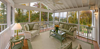 screened porch over new composite deck