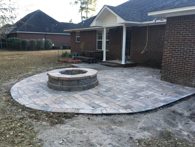 Sumter SC patio and fire pit