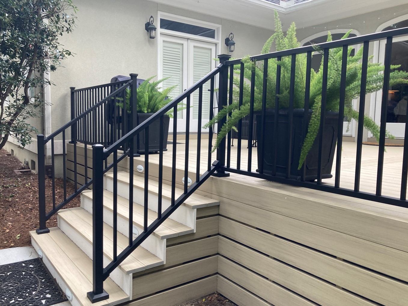 composite deck stairs and railings