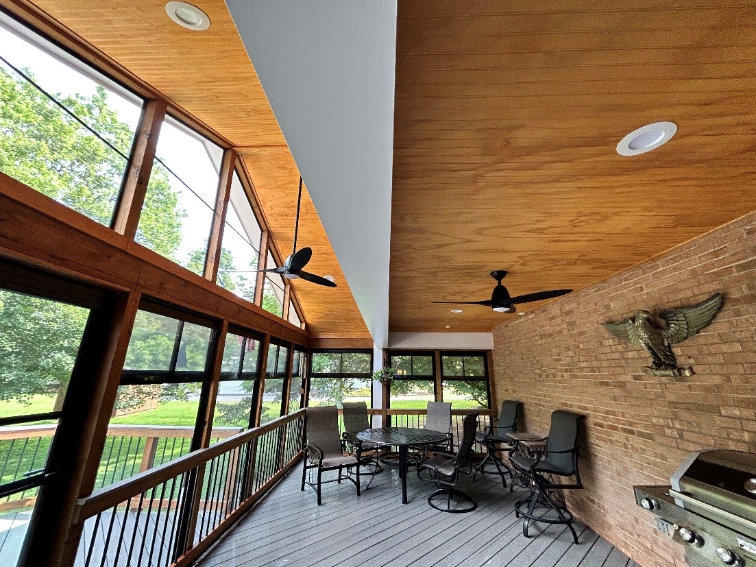 Huntersville Porch with TimberTech Deck