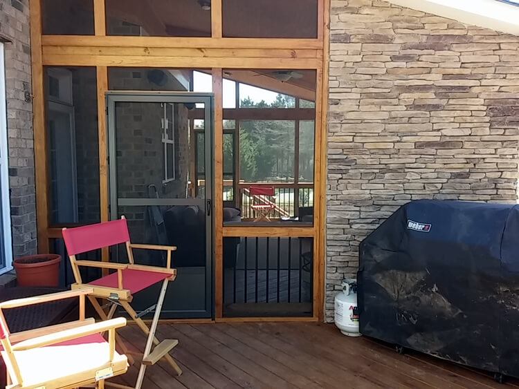 Charlotte porch with wood floor