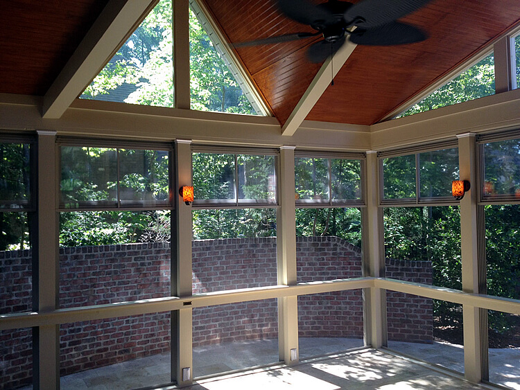 Custom 3 season room with eze breeze windows