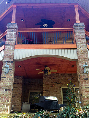 Custom porch and covered deck
