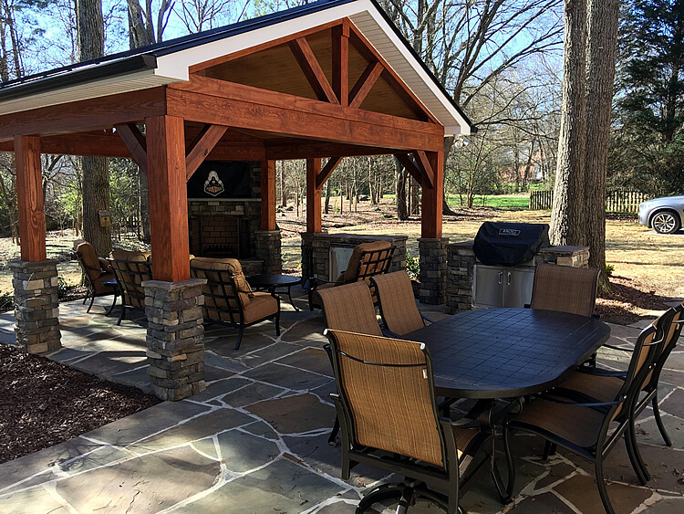 Can I Have A Flagstone Patio Installed In Winter Cornelius NC 1)