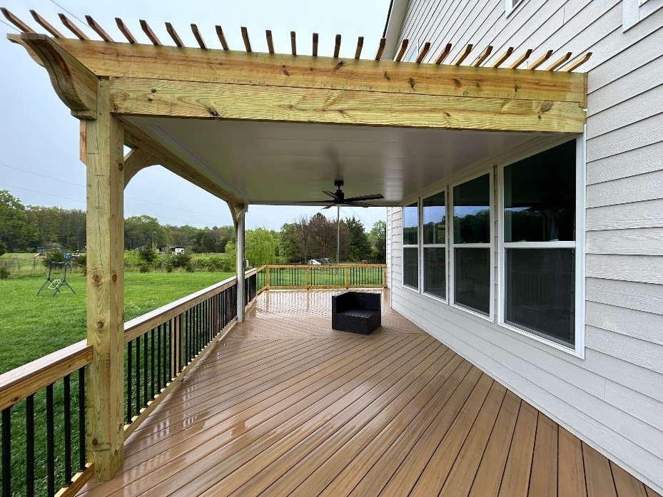 covered porch in Charlotte