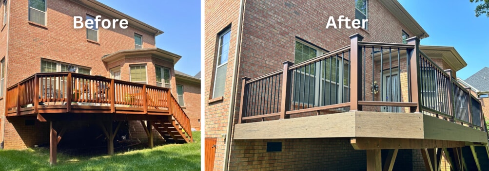 before and after redecking